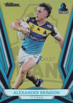 2023 NRL Traders Titanium - Gold Pearl Special #GS042 Alexander Brimson Front